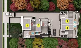 Imagem 4: Sobrado Triplex Alto Padrão à venda 3 quartos, sendo 3 suítes no Bairro Água Verde, Curit