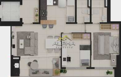 Imagem 4: Apartamento com 2 dormitórios à venda, 69 m² por R$ 730.996,55 - Aldeota - Fortaleza/CE