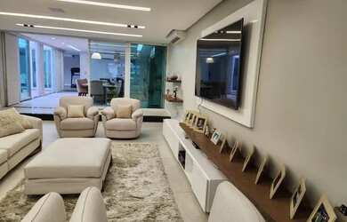 Imagem 3: Casa térrea, 450m2, 3 suítes, escritório, Lazer, piscina, Gp Gerador, Sala Tv. Sauna. Aris