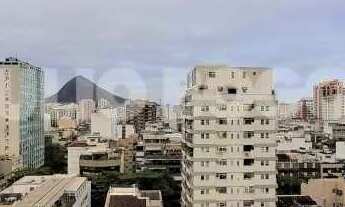 Imagem 2: Apartamento à venda no Leblon de sala e quarto com varanda andar alto e infra