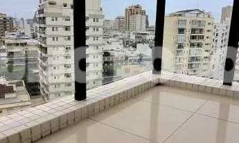 Imagem 4: Apartamento à venda no Leblon de sala e quarto com varanda andar alto e infra