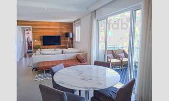 Imagem 2: Lindo apartamento mobiliado para locação, possui 131m² 3 quartos (3 suítes)e 2 vagas ampla