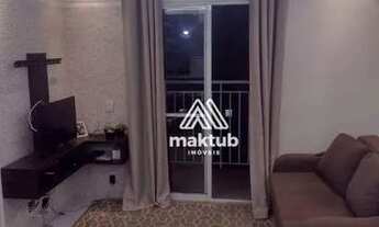 Imagem 2: Apartamento com 2 dormitórios para alugar, 60 m² por R$ 2.210/mês - Vila Alzira - Santo An