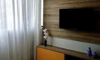 Imagem 6: Quarto e sala Apartamento com 1 dormitório