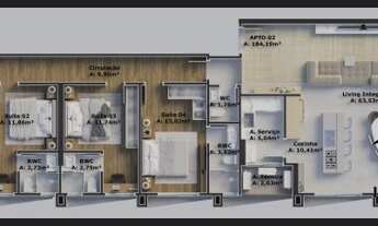 Imagem 6: Apartamento à venda 4 suites 3 Vagas, 211.69M², Balneário Pereque, Porto Belo - SC