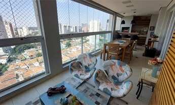 Imagem 2: Apartamento com varanda gourmet, à venda na Chácara Santo Antônio com 3 suítes