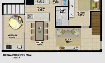 Imagem 5: Apartamento Duplex com 106 m2 com 3 quartos em Praia do Flamengo - Salvador - BA