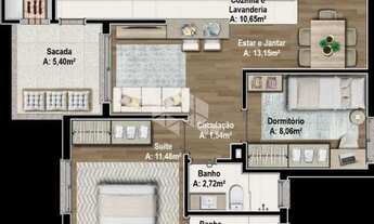 Imagem 6: Apartamentos de dois dormitórios no bairro Santa Catarina