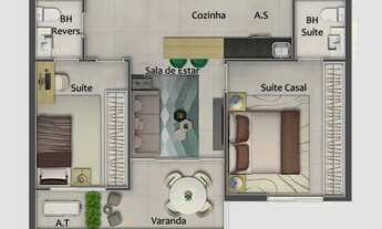 Imagem 2: Lançamento com 3 quartos na Praia da Costa - Ed. Vilavie Cód: 23164 R