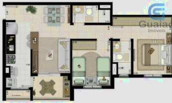 Imagem 3: LANÇAMENTO APARTAMENTO COM SACADA E VISTA LIVRE, 02 DORMITÓRIOS, 1 SUÍTE, 62 m2, ANDAR ALT