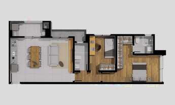 Imagem 6: Apartamento para venda com 64 metros quadrados com 2 quartos