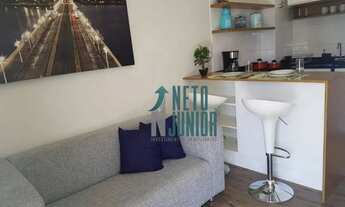 Imagem 2: Apartamento com 1 dormitório para alugar, 33 m² por R$ 5.010,30/mês - Brooklin - São Paulo