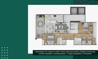 Imagem 4: Apartamento 3 quartos sendo 2 suítes a venda no Centro de Juiz de Fora