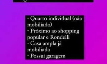 Imagem: Quarto individual em casa no centro