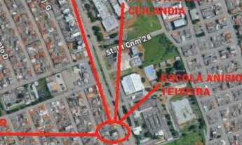 Imagem 3: QNM 19 Ceilandia sul terreno vazio e frente para a avenida comercial