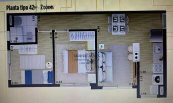 Imagem 3: Apartamento Novo na Mooca | 42m² | 2 Dormitórios | Vaga