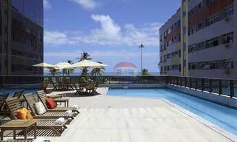 Imagem 7: Flat à venda no Pina, 1 quarto, 1 vaga, mobiliado padrão pool, vista mar