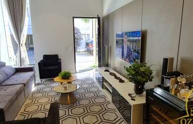 Imagem 3: Casa 100% mobiliada em condomínio frente taguapark lote 220m2 com 3 suítes churrasqueira p