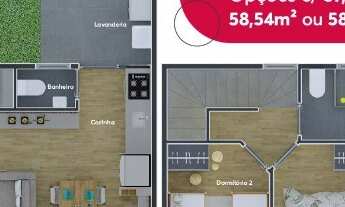 Imagem 3: Bosque das Cerejeiras - Casas de 2 e 3 Dormitórios Condominio Fechado