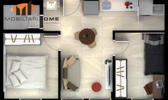 Imagem 3: Oferta Apartamento 2 Quartos Edifício Casa Trajano Centro - Curitiba