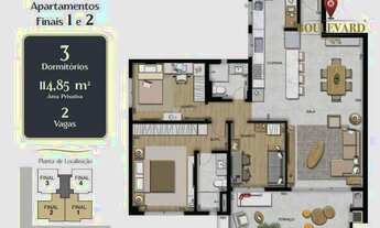 Imagem 6: Apartamento no Residencial Tamoios com 2 dormitórios à venda, 114 m² por R$ 1.553.068 - Vi