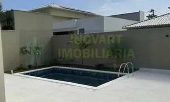 Imagem 6: Casa com 3 suítes piscina e churrasqueira no condomínio Blue Garden