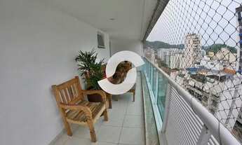 Imagem 4: Apartamento com 110m², varanda, 3 quartos, 1 suite, 2 vagas e lazer no J. Icaraí - Niterói