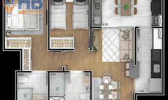 Imagem 7: Apartamento no Bosque Monet - 59,40mt² Varanda Gourmet