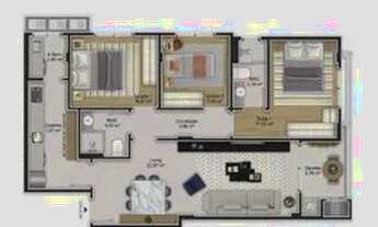Imagem 5: Apartamento para Venda em Florianópolis, Capoeiras, 2 dormitórios, 1 suíte, 2 banheiros, 1