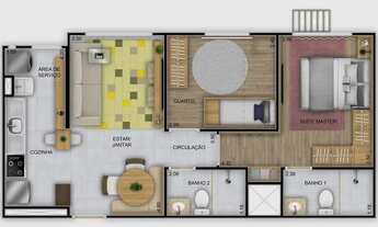 Imagem 4: Imóvel para venda com 50 metros quadrados com 2 quartos em Vila Luciana - Goiânia - GO