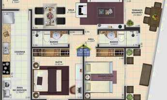 Imagem 2: Apart. 2 dorms, Guilhermina, Praia Grande, JGA779