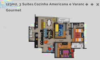 Imagem 6: Torre Santoro Leal Moreira, 3 suítes, 123m2, av. Governador José Malcher, São Brás