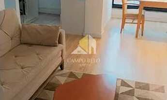 Imagem 2: Flat com 1 Dormitório compartimentado, 1 sala integrada com a cozinha, espaço para home of