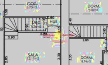 Imagem 7: Casa sobreposta com 2 dormitórios , Frente rua com sacada,01 vaga de garagem, bairro Tude