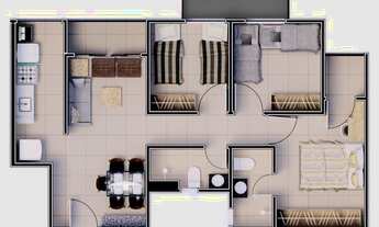 Imagem 3: Apartamento para venda possui em obras 70 metros quadrados com 3 quartos ilhotas - Teresin