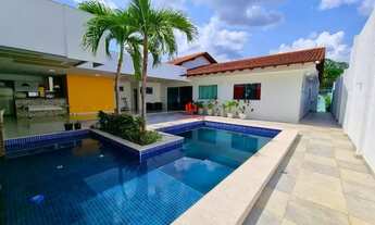 Imagem 7: Linda Casa Mobiliada no Cond Aristocratico 3 Suites Piscina c Cascata