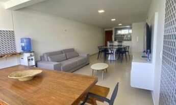 Imagem 2: Porto Brasil - 88m2 - Mobiliado - Vista-mar - 2q sendo uma suíte