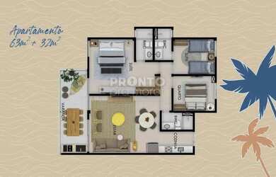 Imagem: Apartamento com 2 quartos em Centro