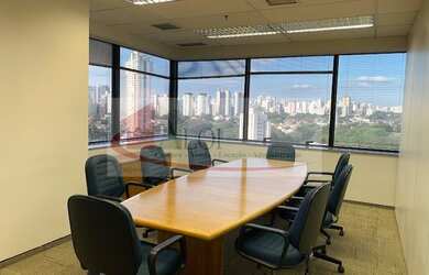 Imagem 7: Conjunto para locação, 306 m² mobiliados na região da Berrini Ar condicionado central Piso