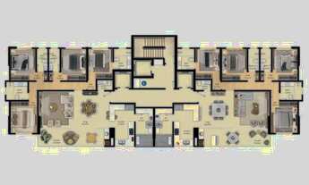 Imagem 4: Apartamento com 4 dormitórios à venda sendo 4 suítes, 172.1 m² por - R$ 2.635.991,58 - Mei