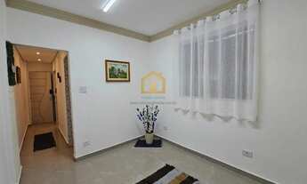 Imagem 5: Apartamento Sala Living - Frente - Gonzaga - Santos/SP
