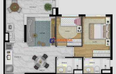 Imagem 5: Apartamento com 2 dormitórios à venda, 61 m² por R$ 575.000,00 - Conceição - São Paulo/SP