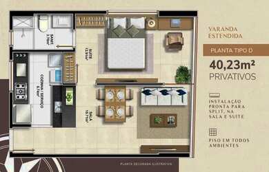 Imagem 5: GRAÇA PRIME 1/4 SUÍTE VARANDA NASCENTE NOVO PRONTO NO MELHOR DO BAIRRO DA GRAÇA