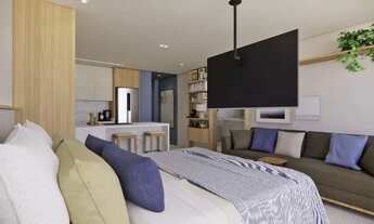 Imagem 2: Stúdio mobiliado com área externa a 300m da praia disponível em outubro