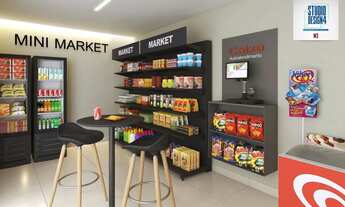 Imagem 7: Quarto e Sala beira-mar no Studio Design 4 a venda na Lagoa da Anta Macéio_AL