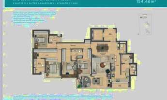 Imagem 2: Atlântico Golf - Apartamento 4 quartos, sendo 3 suítes