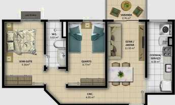 Imagem 6: Apartamento para venda tem 68 metros quadrados com 3 quartos em Aruana - Aracaju - SE