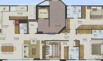 Imagem 4: Apartamento à Venda no Edifício San Telmo, 125 m² - Centro - Balneário Camboriú/SC