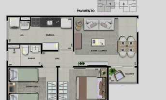 Imagem 7: Apartamento com 2 dormitórios à venda, 49 m² por R$ 170.000,00 - Jardim Itapuã - Rio Claro