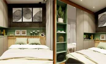 Imagem 7: Apartamento á venda sendo 30m² a 50m² planta 1 e 2 Dorms + varanda + vaga (direto com con